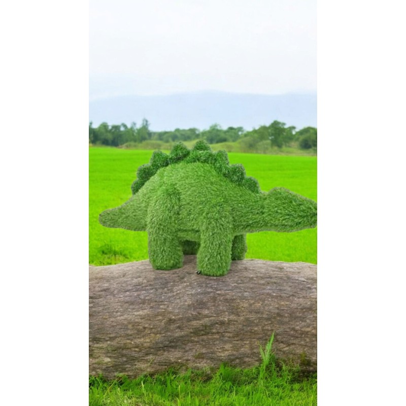 Figura Decorativa Jardín Dinosaurio Verde Césped