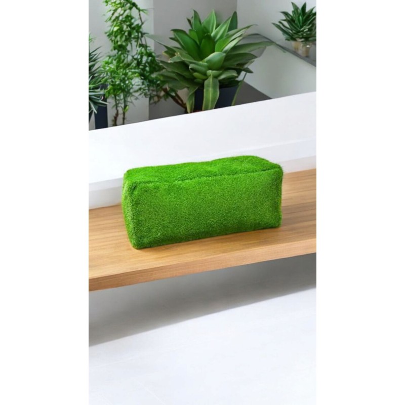 Figura Decorativa Jardín Rectangular Verde Césped