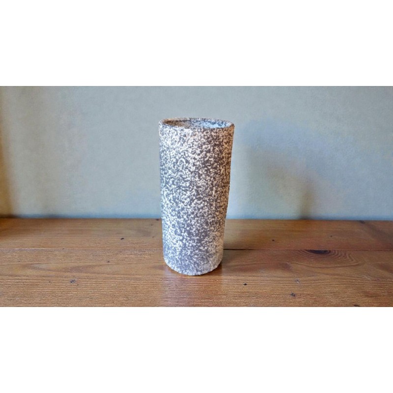 Paragüero Cerámica Artesanal Cilíndrico Textura Gris